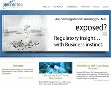 Tablet Screenshot of bennettbiotech.com